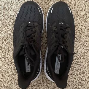 Hoka black walking shoe